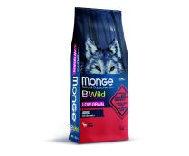 מונג' בי-ווילד - מזון יבש מופחת דגנים לכלבים מכל הגזעים - צבי - 12 ק"ג