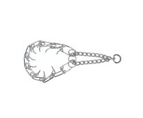 קולר חנק דוקרנים לכלבים מגזע גדול - 60 ס"מ