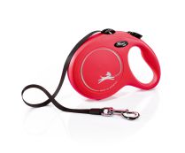 פלקסי ניו קלאסיק אדום - רצועה נמתחת לכלב - מידה L