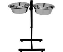 קומר - מעמד מתכוונן גדול וקערות - 4 ליטר