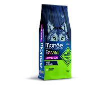 מונג' בי-ווילד - מזון יבש מופחת דגנים לכלבים מכל הגזעים - חזיר בר - 12 ק"ג