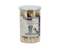 איידוג - חטיף לכלבים מקל עור בציפוי ברווז - 250 גרם