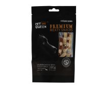 פט קווין בלק - חטיף נגיסי סלמון וגבינה - 80 גרם