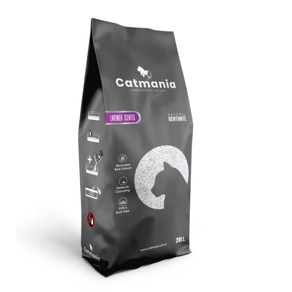 קטמניה - חול מתגבש טבעי בניחוח לוונדר - 20 ליטר