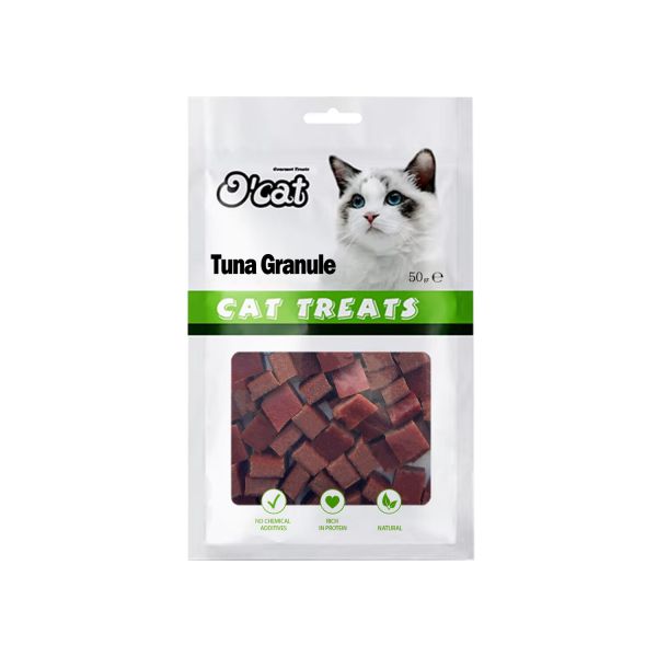 או קט - חטיף קוביות טונה לחתולים - 50 גרם