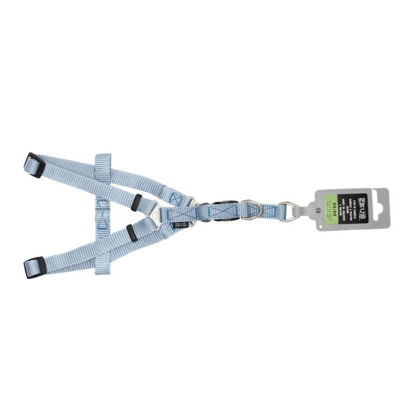 זאוס - רתמת ניילון תכלת A גודל M לכלב