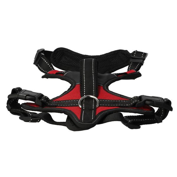 רתמת ספורט ניילון M (שחור/אדום/כחול)