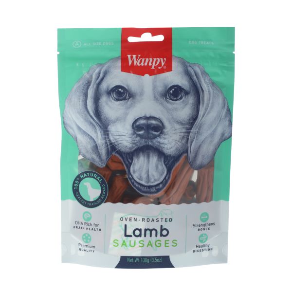 ונפי - חטיף לכלב נקניקיות כבש - 100 גרם