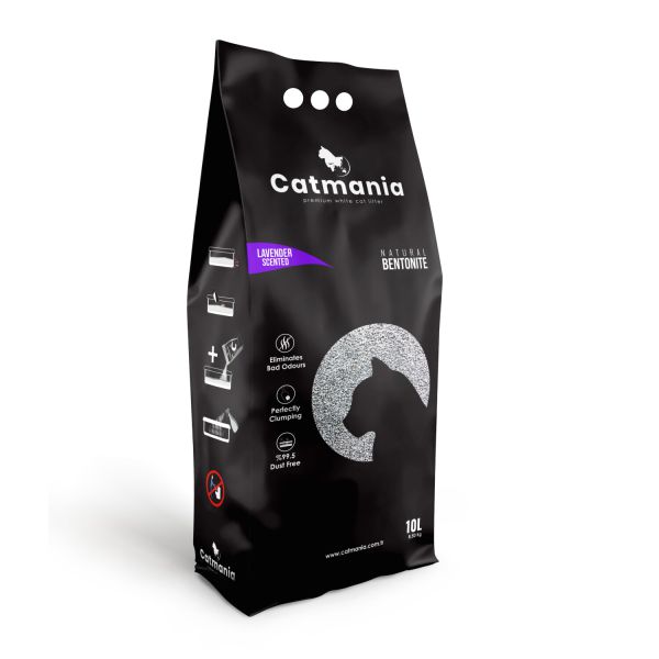 קטמניה - חול מתגבש טבעי בניחוח לוונדר - 10 ליטר