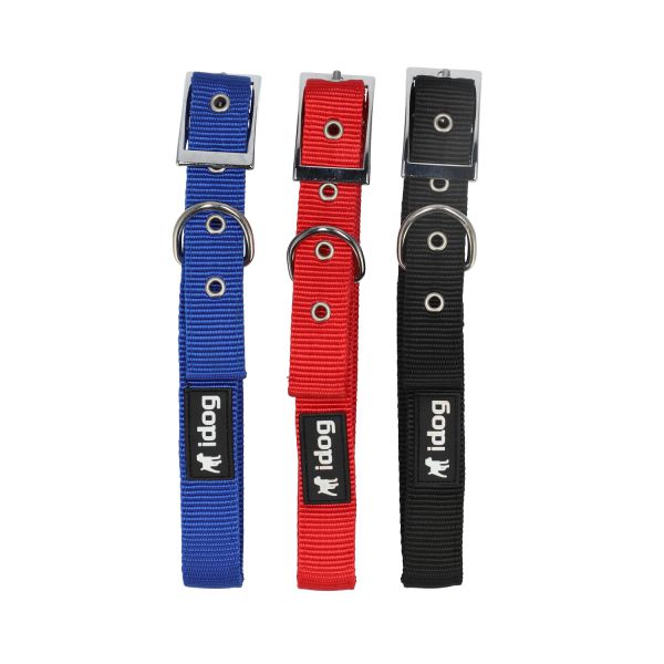 מארז 3 קולרי ניילון (שכבה כפולה) בצבעים - 60*2.5 ס