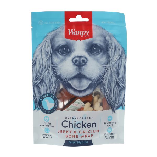 ונפי - חטיף לכלב עצם קלציום עוף - 100 גרם