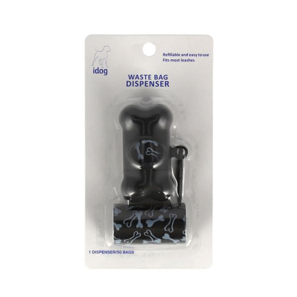 שקי קקי - מתקן בצורת עצם בצבע שחור עם שקיות