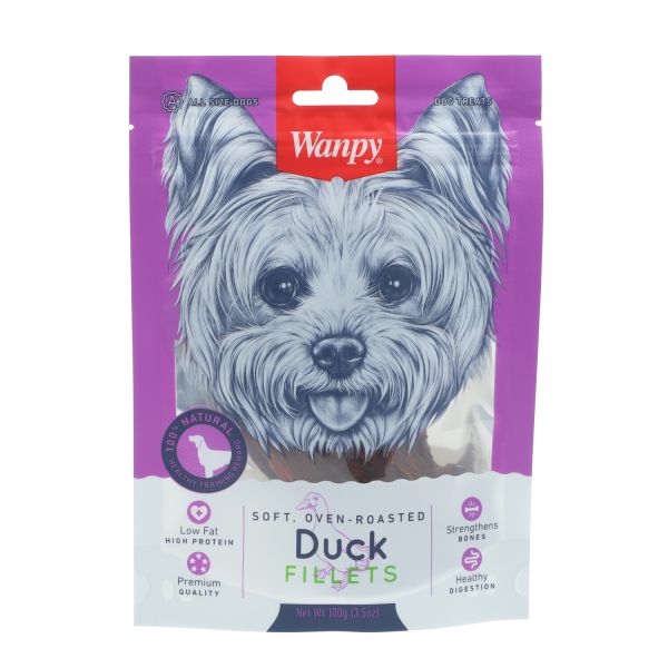 ונפי - חטיף לכלב פילה ברווז רך - 100 גרם