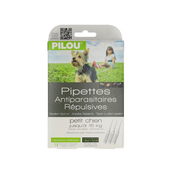 AB7 - שלישיית אמפולות פרעושים וקרציות לכלב מגזע קטן