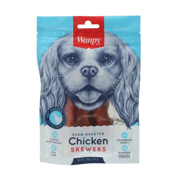 ונפי - חטיף לכלב שיפודי עוף - 100 גרם