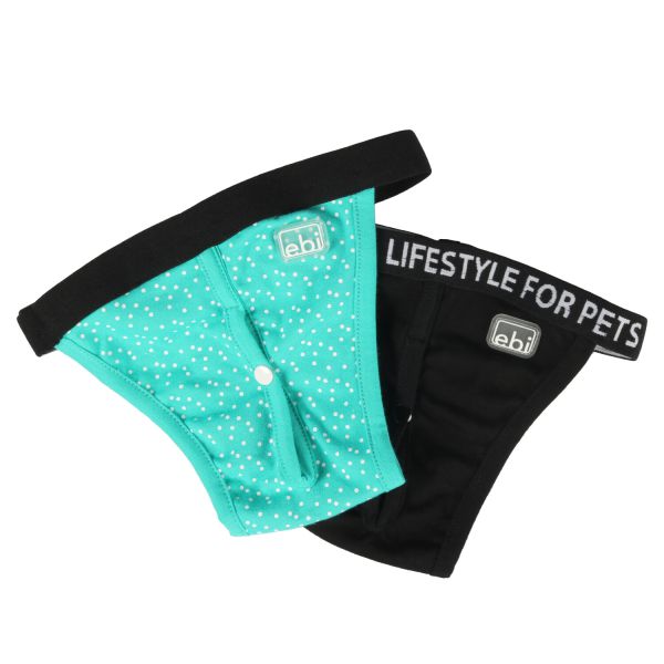 EBI - זוג תחתוני ייחום רב פעמיים לכלבה - מידה S