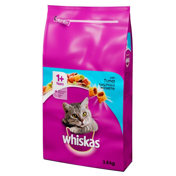 ויסקאס -  מזון יבש לחתולים בוגרים - טונה - 3.8 ק