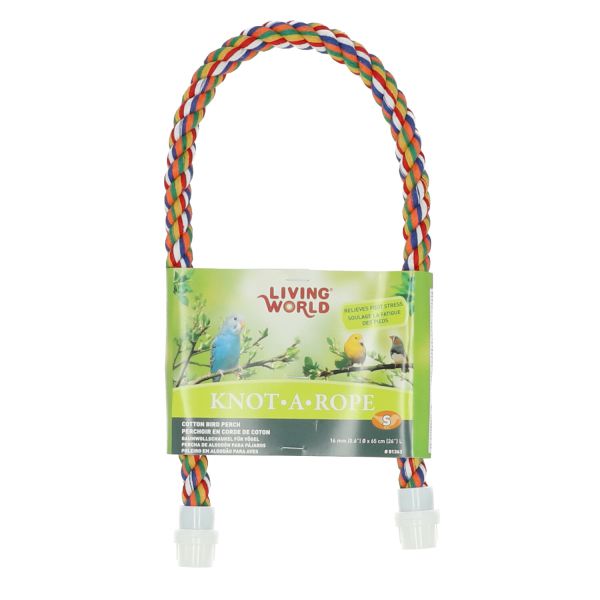 ליווינג וורלד - חבל משחק בניחוח בננה לציפורים 16 מ