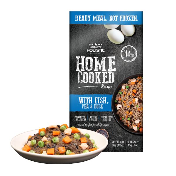 הום קוק דג אפונה וברווז  375 גרם