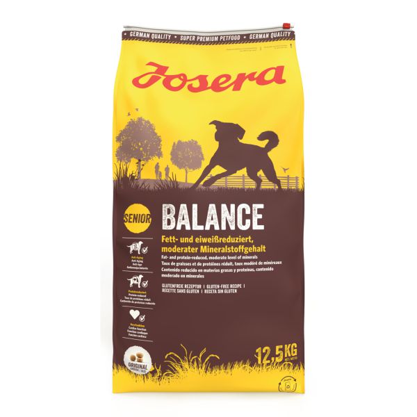 ג'וסרה באלנס - מזון יבש לכלבים מבוגרים מכל הגזעים (סניור לייט) - 12.5 ק