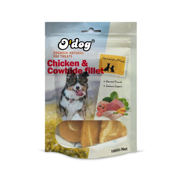 או דוג - חטיף פילה עוף ועור פרה לכלבים - 100 גרם