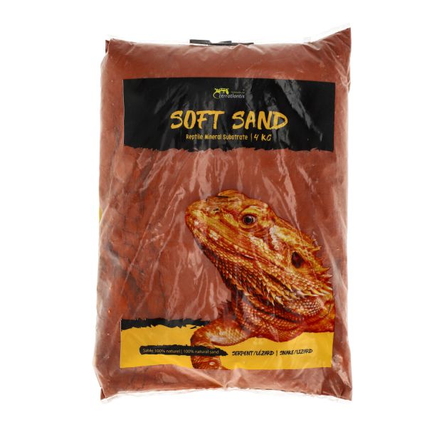 אקוואטלנטיס - מצע חול עדין בצבע אדום לזוחלים - 4 ק