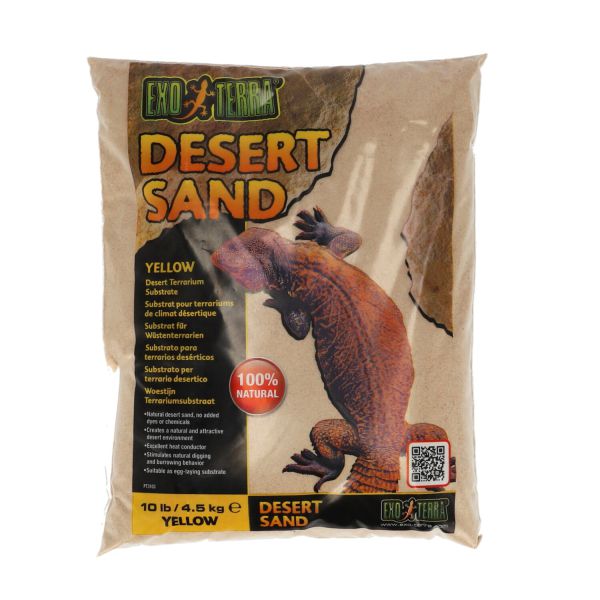 אקזוטרה - מצע חול לטרריום - צהוב