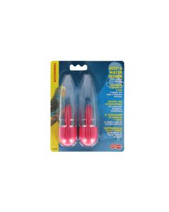 ליווינג וורלד - זוג כלי מים ומזון קטנים לציפורים