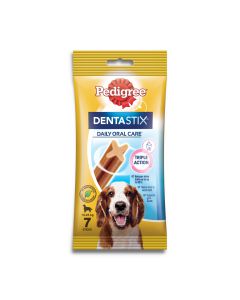 פדיגרי דנטאסטיקס - חטיף דנטלי לכלבים מגזע בינוני - 180 גרם