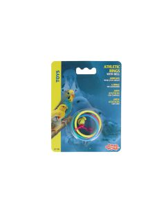 ליווינג וורלד - משחק לציפורים - טבעות צבעוניות עם פעמון