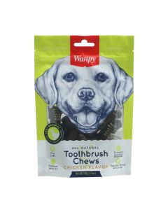 ונפי - חטיף דנטלי לכלב, מברשת שיניים בטעם עוף - 100 גרם