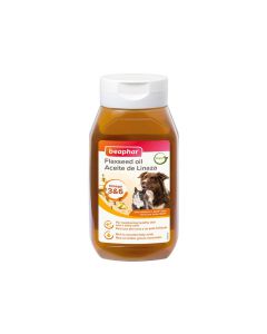 ביהפר - שמן פשתה לכלבים וחתולים - 430 מ"ל