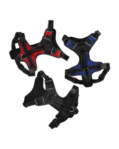 רתמת ספורט ניילון L (שחור/אדום/כחול)