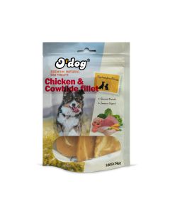 או דוג - חטיף פילה עוף ועור פרה לכלבים - 100 גרם